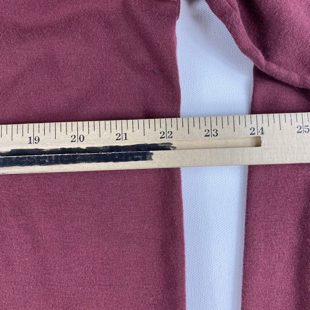 Vintage Ralph Lauren Polo Shirt Mens Large Cotton Long Sleeve Burgundy Pony